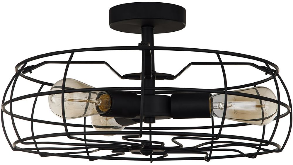 Darmowa Dostawa - Lampa podsufitowa 3x60 W czarna Italux Rayo MXM25803BK
