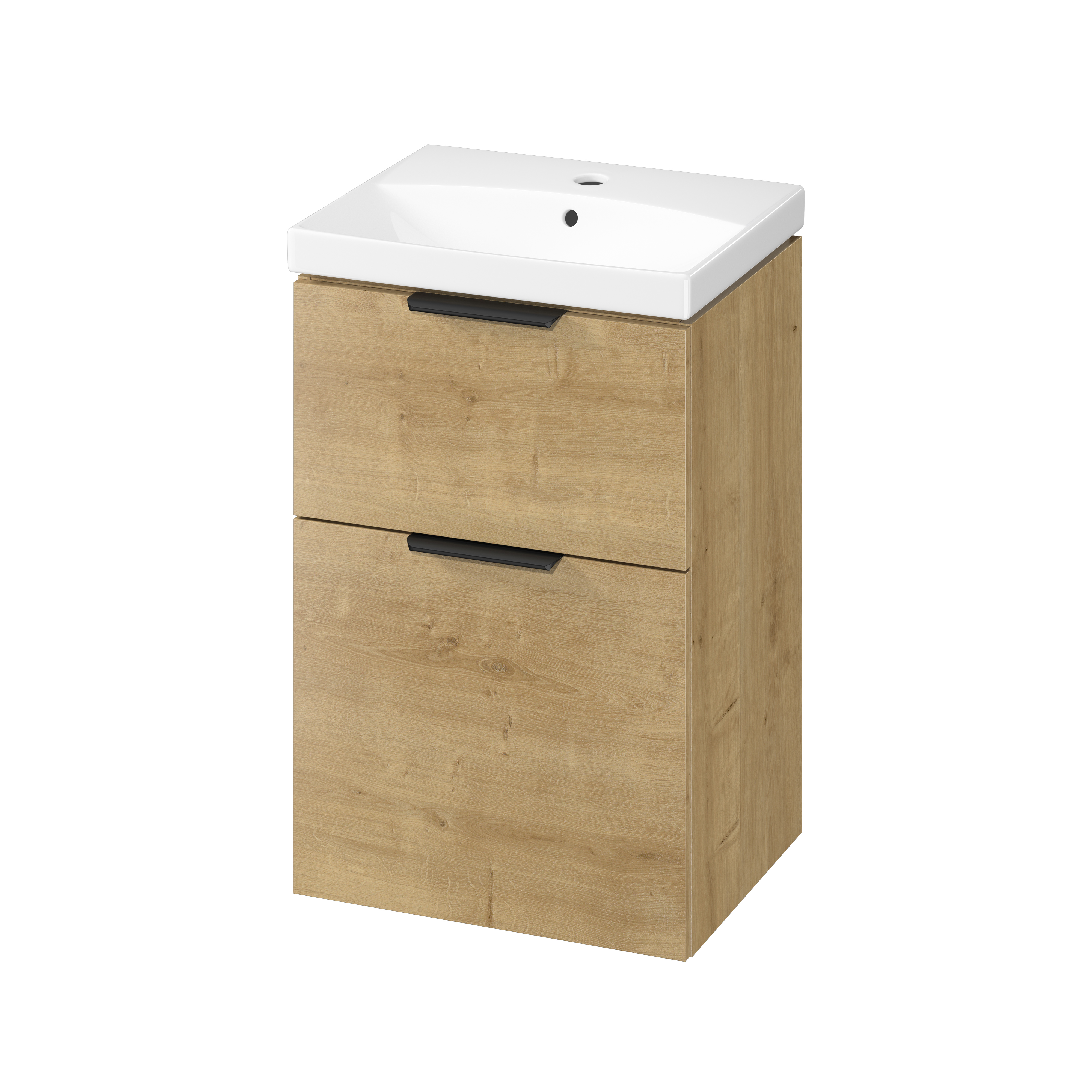 Darmowa Dostawa - Umywalka z szafką 50.5 cm dąb Cersanit City S4004133