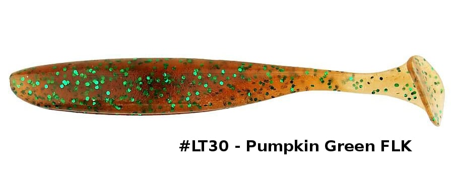Keitech Guma Easy Shiner 4'' 10cm Pumpkin Green FLK