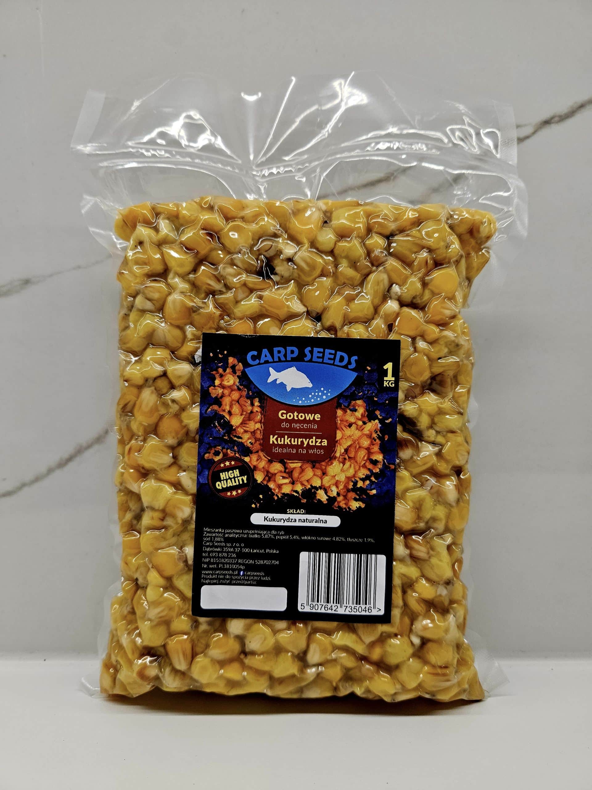 Carp Seed Ziarno do Nęcenia Kukurydza Naturalna 1kg
