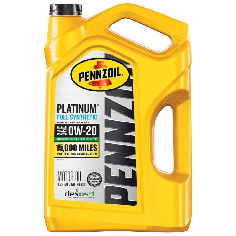 PENNZOIL PLATINUM FULL SYNTHETIC 0W20 4.73L - Petrostar
