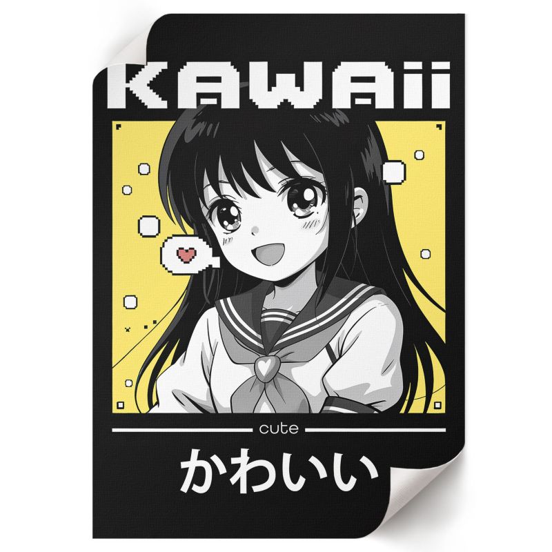 Plakat Na Płótnie ArtPrintCave 21x29,7 cm Kawai anime Vinci Group 1 szt.