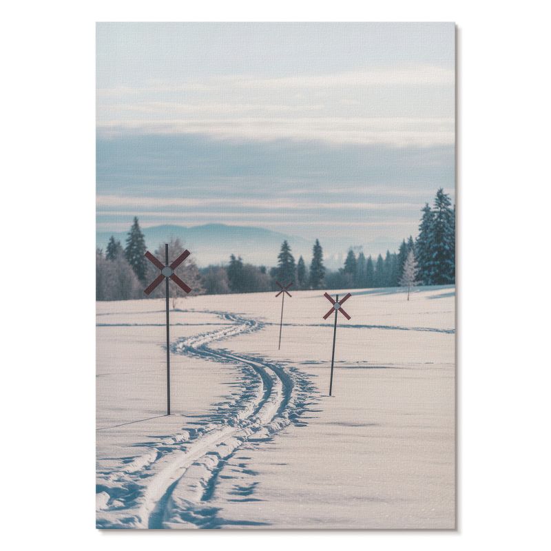 Plakat na Płótnie Tulup 21x29,7 cm (A4) Zimowy krajobraz Do sypialni, salonu, biura 1 szt.