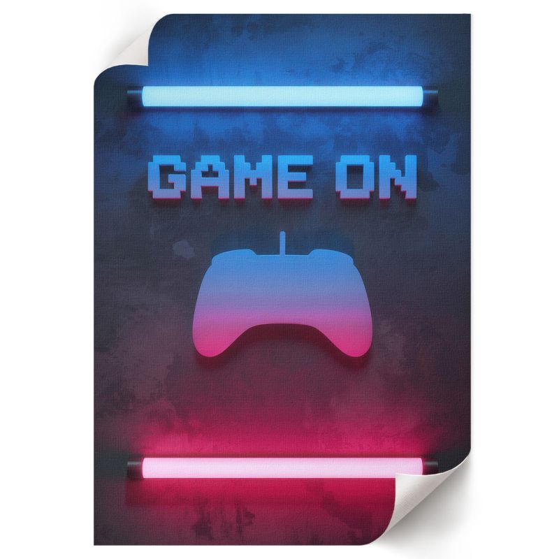 Plakat Do Sypialni ArtPrintCave 21x29,7 cm Game on neony Bright Room 1 szt.