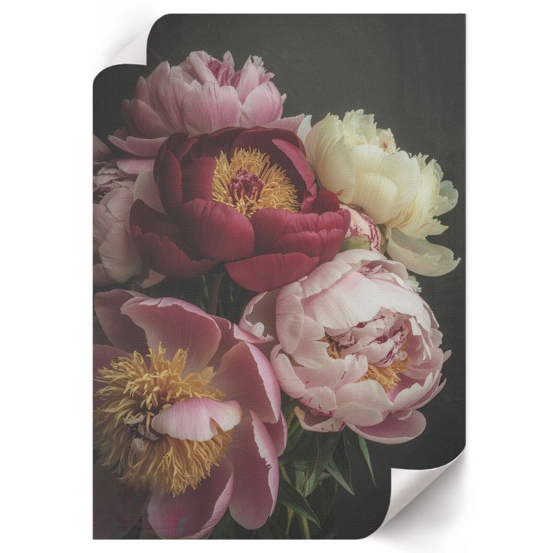 Plakat Na Ścianę ArtPrintCave 21x29,7 cm Kwiaty piwonii Klarna 1 szt.