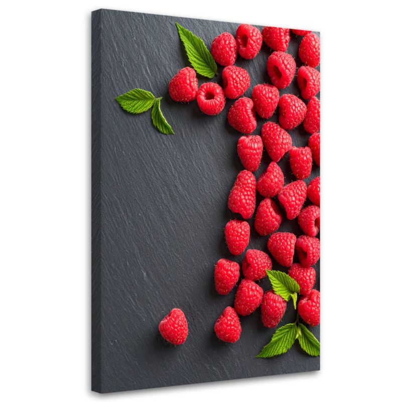 Obraz do kuchni baru restauracji Feeby Maliny owoce 40x60cm 1szt