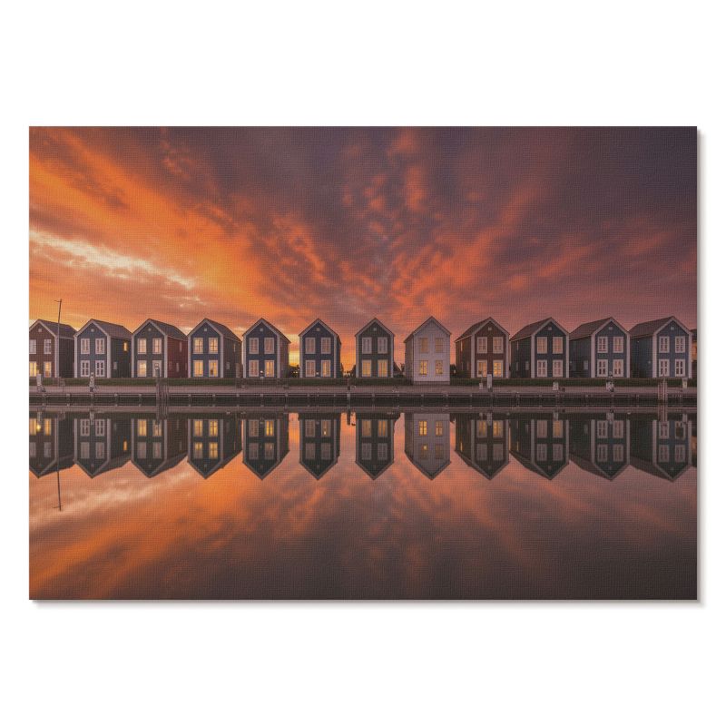 Plakat na Ścianę Tulup 42x29,7 cm (A3) Zachód domki Do salonu, sypialni, 1 szt.
