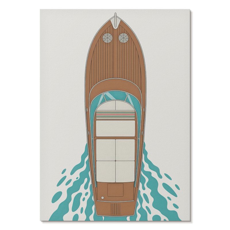Plakat na Ścianę Tulup 21x29,7 cm (A4) Stylowy jacht Do salonu, biura, sypialni 1 szt.