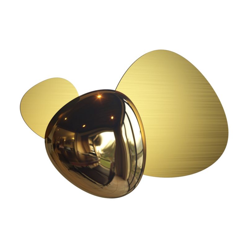 Kinkiet ścienny Maytoni Jack-Stone mosiężno-złoty LED 8W 3000K 350lm IP20 wym: 26,9 x 36,3 x 7,4 cm - 1 szt.