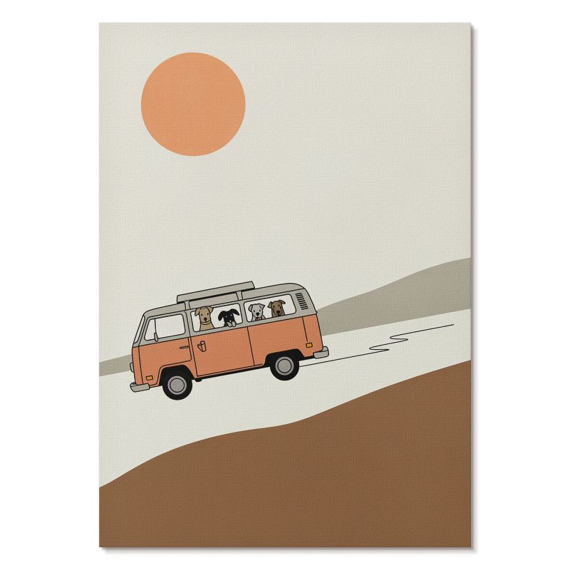 Obraz Plakat Canvas Tulup 21x29,7 cm (A4) Radosna podróż Do salonu, sypialni, 1 szt.