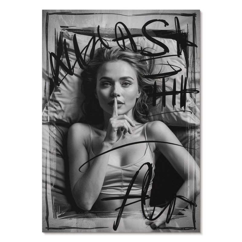 Plakat na Płótnie Tulup 21x29,7 cm (A4) Tajemnicza kobieta Do sypialni, salonu, biura 1 szt.