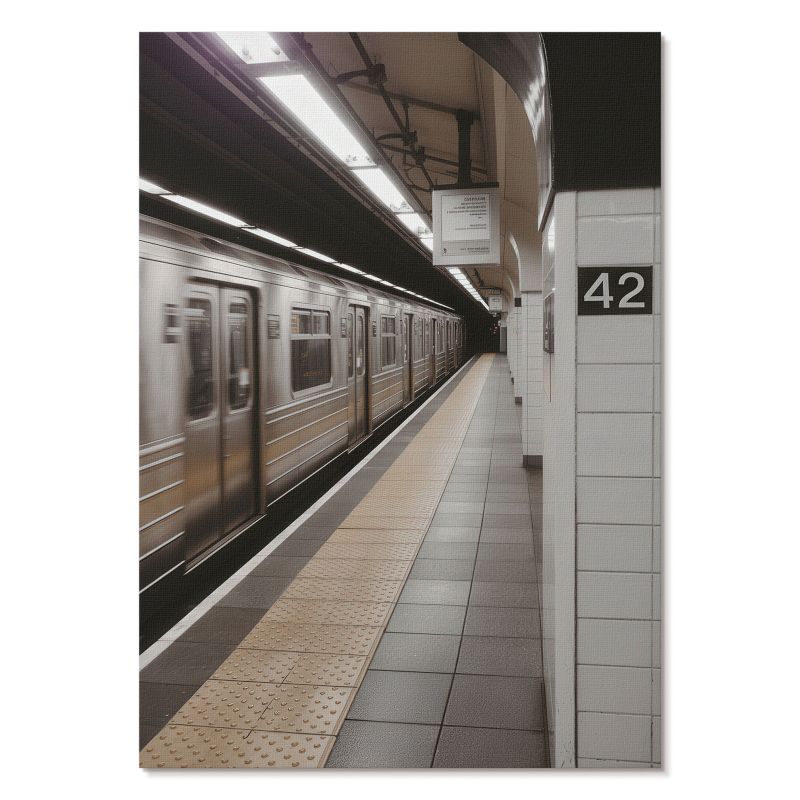 Plakat na Płótnie Tulup 21x29,7 cm (A4) Metro stacja Do biura, salonu, przedpokoju 1 szt.