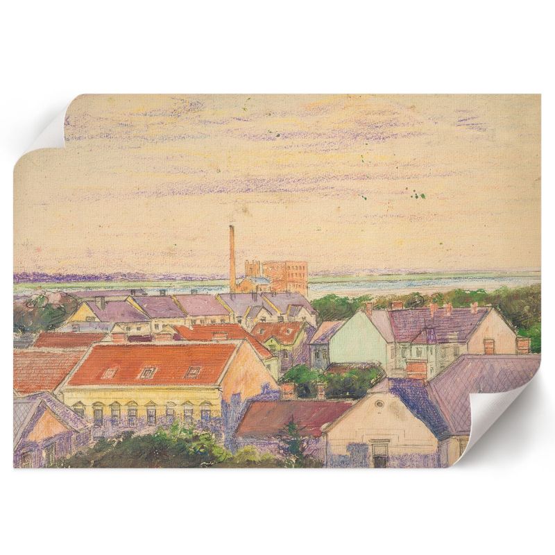 Plakat Do Pokoju Dziecka ArtPrintCave 42x29,7 cm Widok miasta Egon Schiele 1 szt.