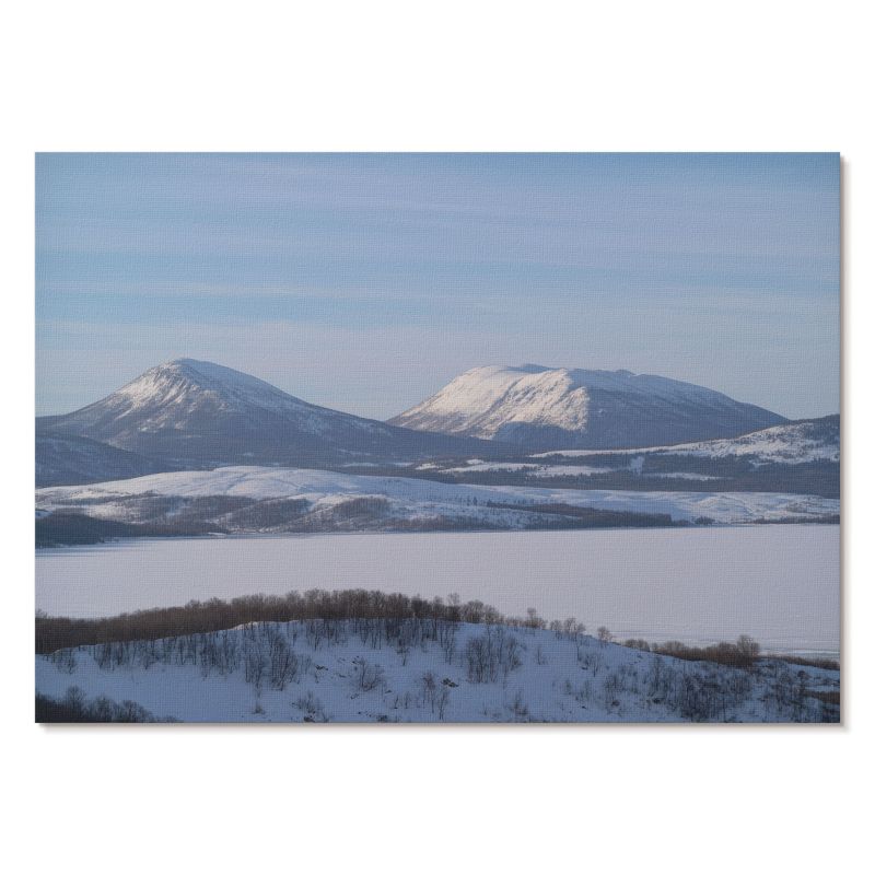 Plakat na Płótnie Tulup 42x29,7 cm (A3) Zimowe góry Do sypialni, biura, salonu 1 szt.