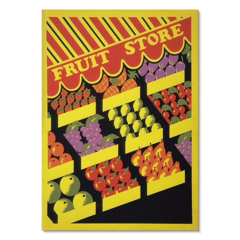 Plakat na Ścianę Tulup 21x29,7 cm (A4) Sklep z owocami Do kuchni, salonu, jadalni 1 szt.