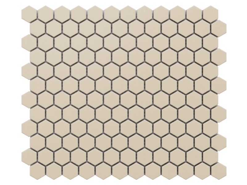Mozaika ceramiczna Ilcom Mini Heksagon Beige Mat 26.0 x 30cm 1szt.