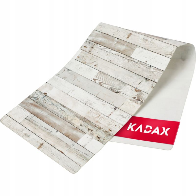 KADAX Bieżnik Obrus Plamoodporny Na Stół Filc 95x33 cm Drewno 5 Szary 1 szt.