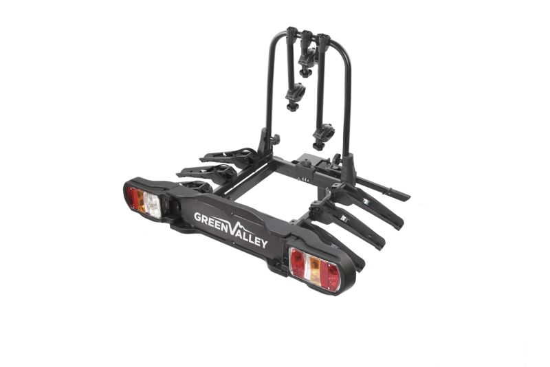 Bagażnik rowerowy na hak stalowy składany solidny Green Valley Discovery 3 1 szt.