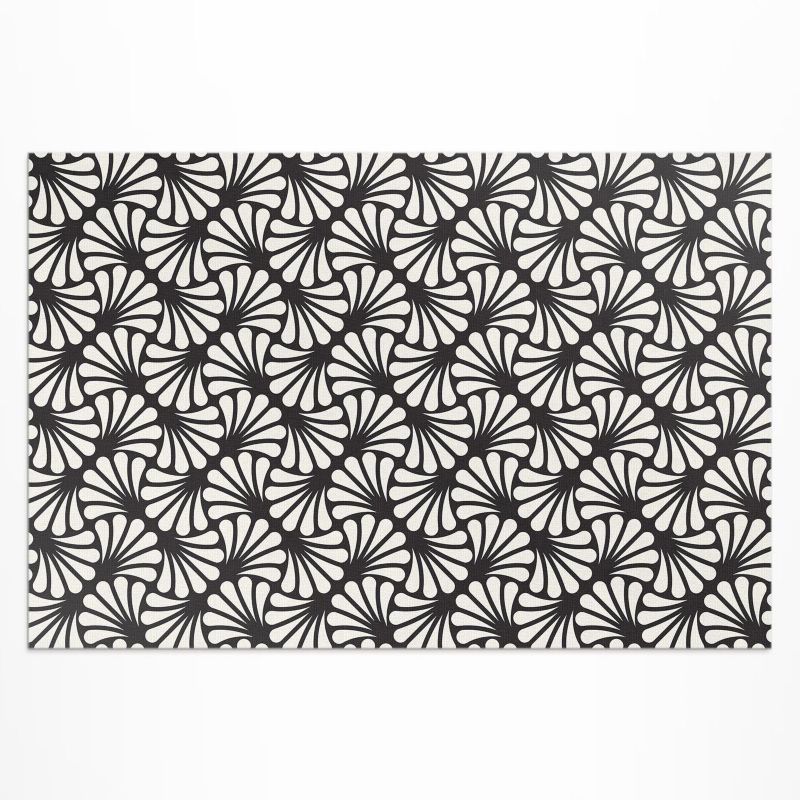 Balkonowy Dywan Winylowy UV Wallfluent 150x225 cm Geometria liście miłorzębu art deco glamour 1 szt.