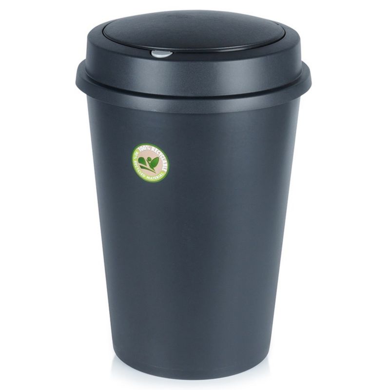 Kosz na śmieci Artdesign plastikowy czarny 47 l 1 szt.