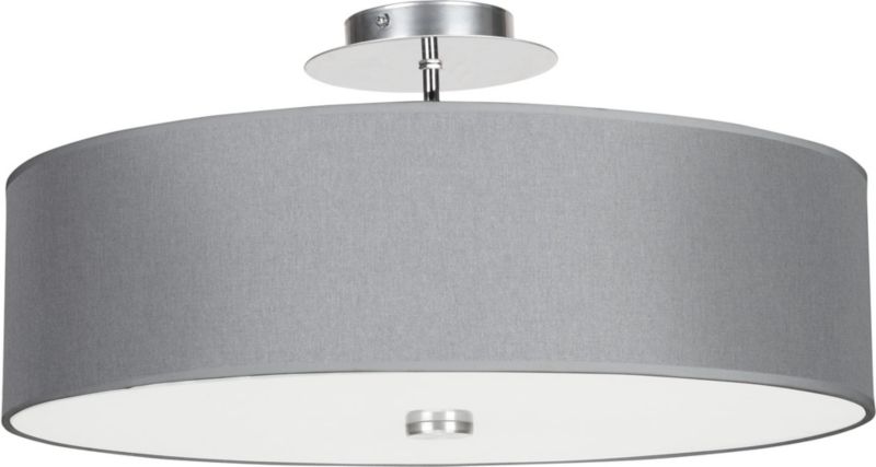 Lampa sufitowa wisząca Nowodvorski Lighting Viviane szaro-chromowana wym: 24 x 50 x 50 cm 3xE27 x 1 szt.