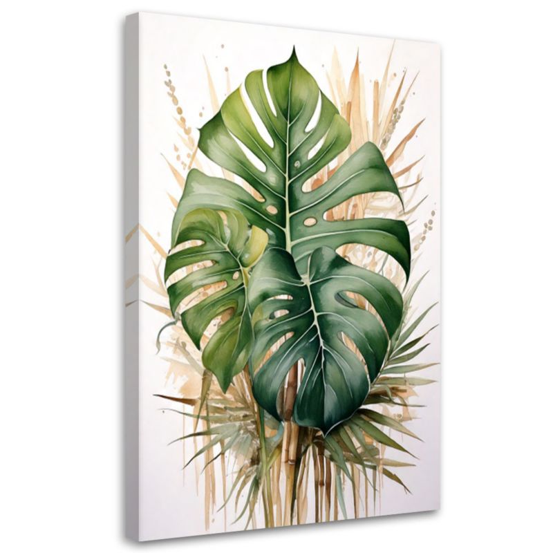 Obraz nowoczesny Feeby Monstera Liście Botanika 80x120cm 1szt