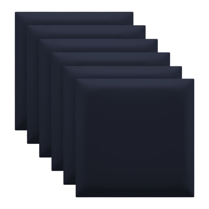 Panel ścienny tapicerowany Marbet Design SOFTLINE 30x30 cm RIVIERA79 granatowy 6 szt