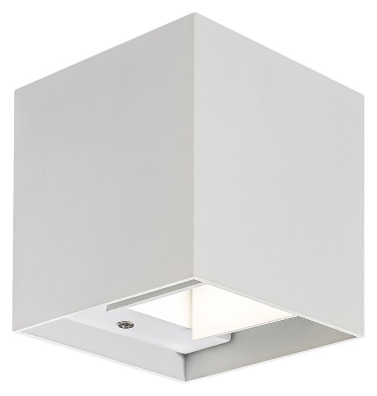 Kinkiet ścienny zewnętrzny Rabalux Solin biały matowy 1 x G9 x 5W IP54 wym: 10 x 10 x 10 cm - 1 szt.