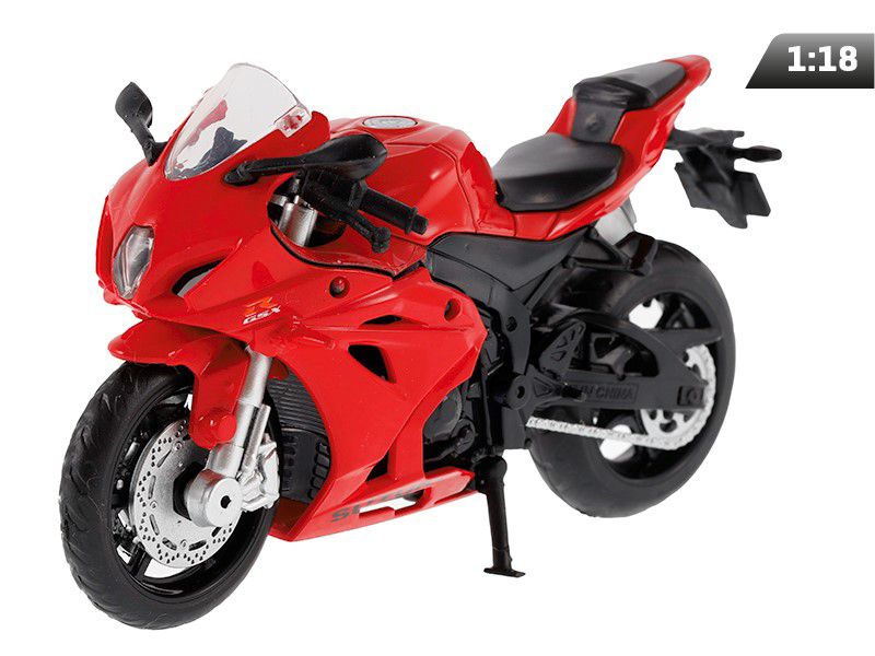 Model 1:18, SUZUKI GSX-R1000, czerwony, Carmotion, 1 szt.