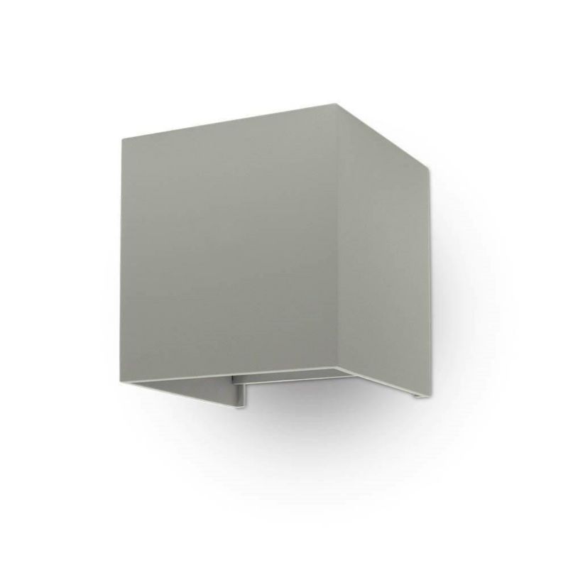 Kinkiet V-TAC 759 szary LED 12W 4000K 1360lm IP65 wym: 10 x 10 x 10 cm - 1 szt.