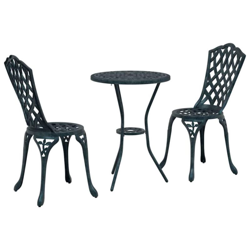 Zestaw mebli ogrodowych bistro WaszeMeble aluminium zielony WM-42002393 1 kpl
