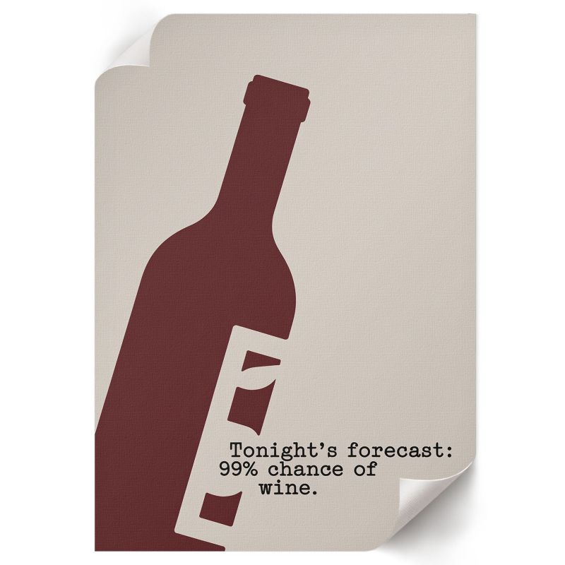 Plakat Dekoracyjny ArtPrintCave 21x29,7 cm Wino wieczór Cosmo 1 szt.