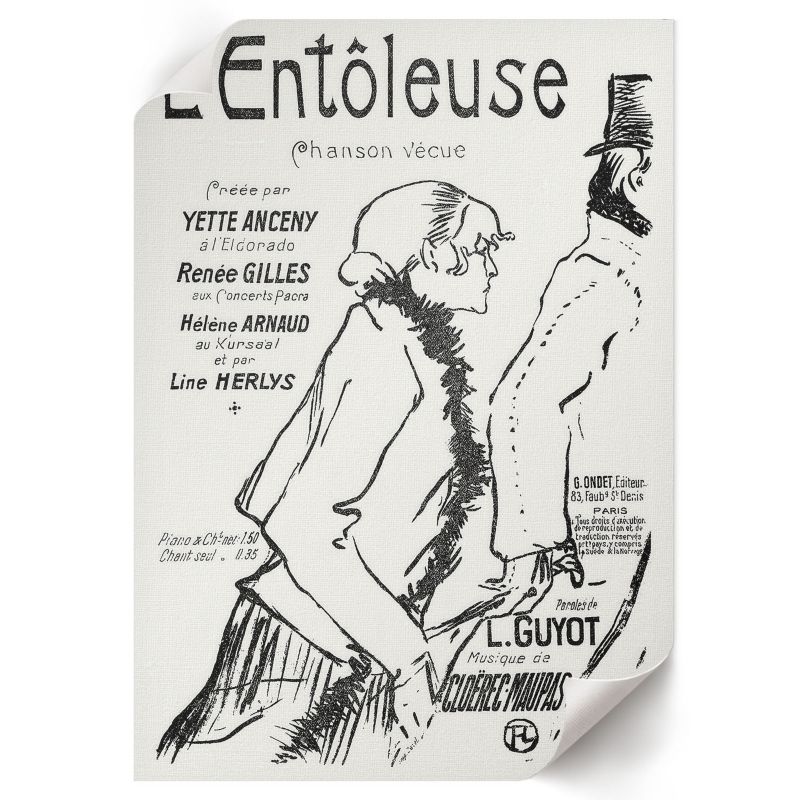 Plakat Do Łazienki ArtPrintCave 21x29,7 cm Biedny wędrowiec Henri de Toulouse-Lautrec 1 szt.
