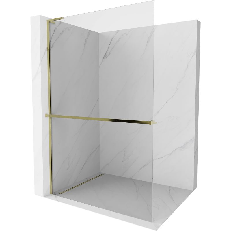 Ścianka prysznicowa walk-in Mexen Kioto+ L złota 90 x 200 cm 800-090-123-50-00 1 szt.