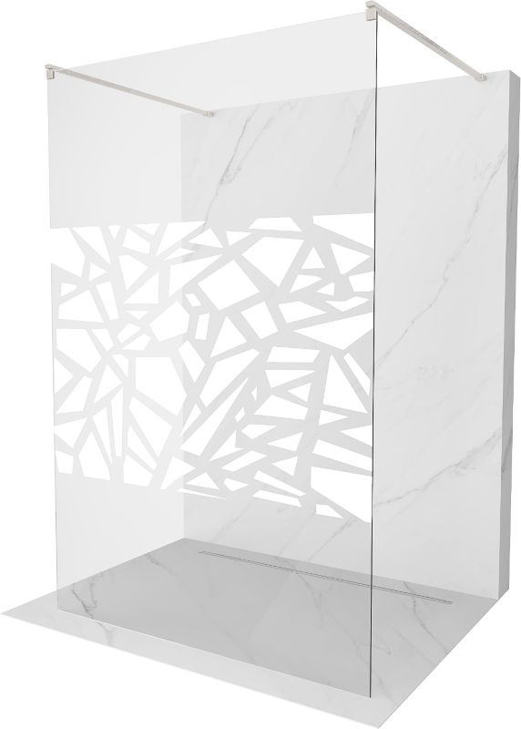 Ścianka prysznicowa Mexen Kioto biały wzór 120x200 cm 800-120-002-97-85 1 szt.