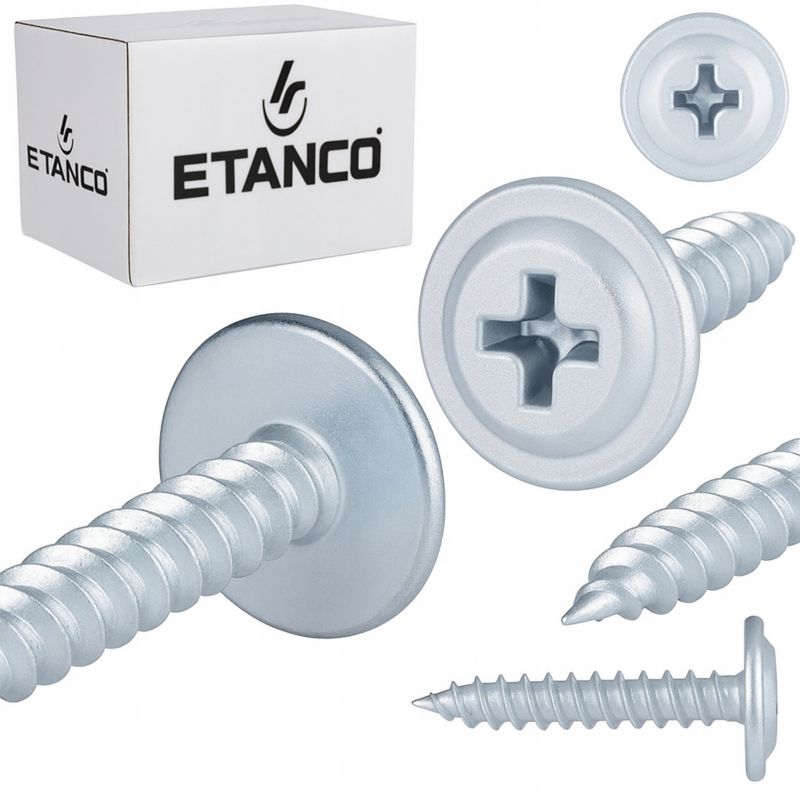 Wkręty Podkładkowe Etanco Do Drewna 4,2X50Mm, Ocynk Gm-S 250Szt.
