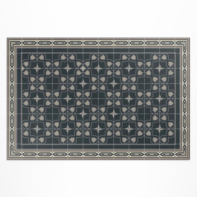 Zewnętrzny Dywan Winylowy Wallfluent 140x210 cm Gwiazdy geometryczne stara mozaika 1 szt.