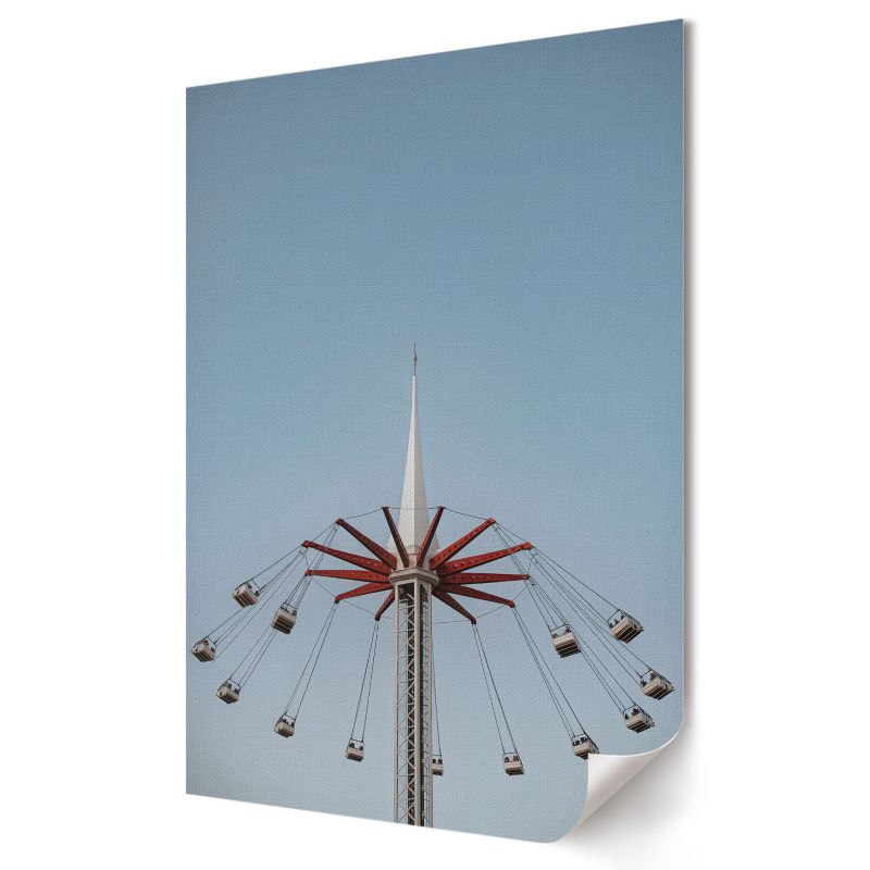 Plakat na ścianę Wallfluent Format A4 Karuzela i niebo Artysta Agnieszka Mazur 1 szt.
