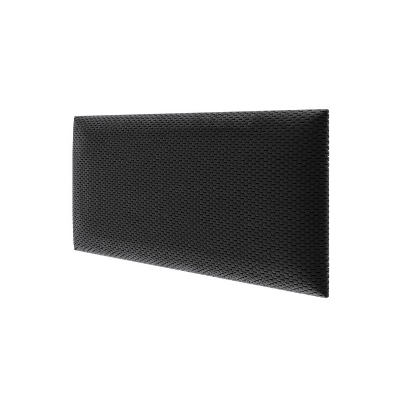 Panel tapicerowany ścienny Stegu wezgłowie 60x30 cm Czarny welur - akustyczny, dekoracyjny 1 szt.