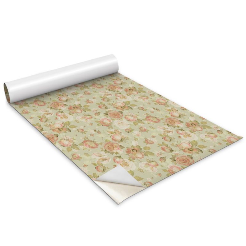 Okleina Na Szafki Kuchenne Wallfluent 100x50 cm Kwiaty róże Okleina Do Mebli DIY 1 rol.