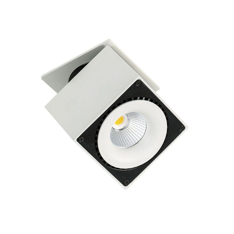 Oprawa sufitowa wpuszczana Italux Sevilla biała LED 28W 4000K 2350lm ruchoma IP20 wym: 10 x 10 x 10 cm kwadratowa - 1 szt.