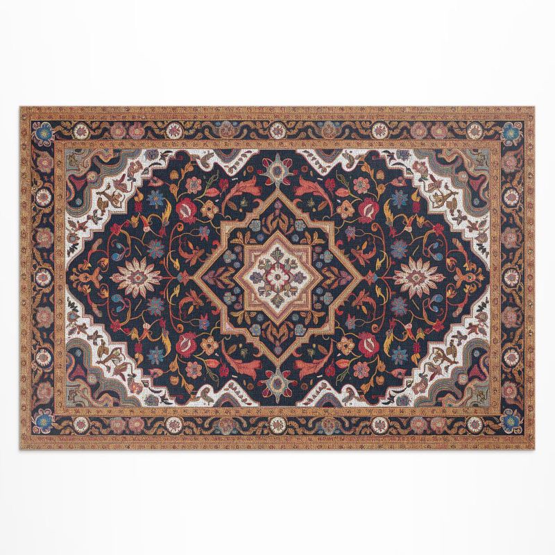 Dywan Winylowy Zewnętrzny Wallfluent 120x180 cm Roślinne bogate ornament w perskim stylu 1 szt.