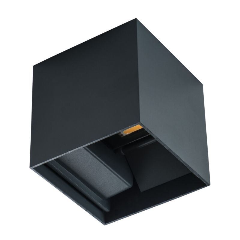 Kinkiet ścienny zewnętrzny Kanlux Reka grafit LED 7W 4000K 360lm IP54 wym: 10 x 10 x 10 cm aluminium - 1 szt.
