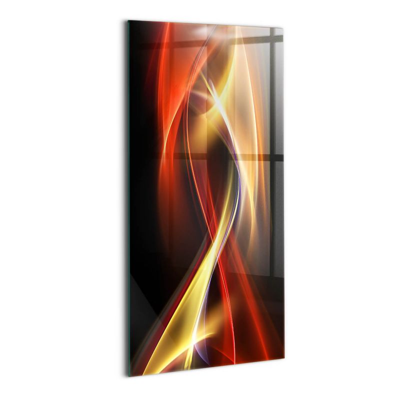 Obraz Szklany Wallfluent 50x100 cm Abstrakcja dym i światło 1 szt.