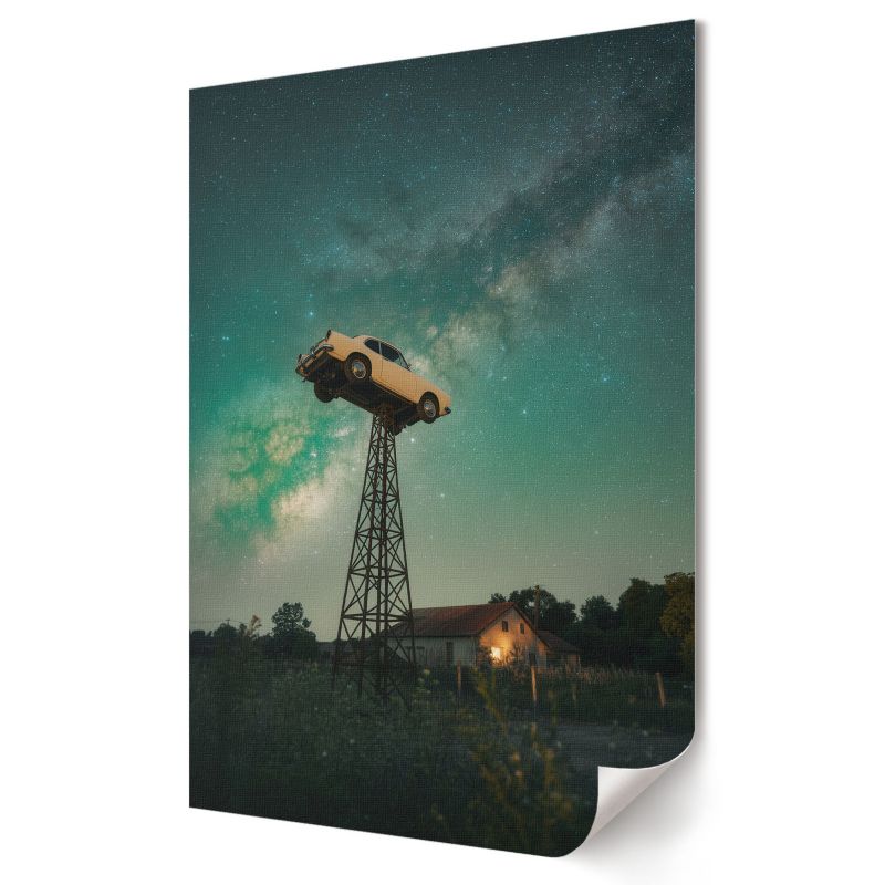 Plakat Wallfluent Format A4 Nocna magia Artysta Gomuno 1 szt.
