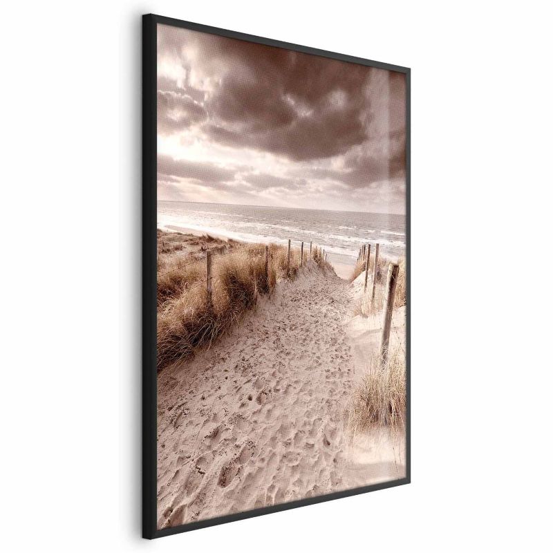 Plakat Artgeist Odległa wydma 60x90 cm z ramą czarną 1 szt