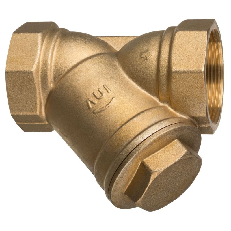 Filtr do Wody Mechaniczny Skośny Mosiężny GW/GW 2" INVENA 1 szt.