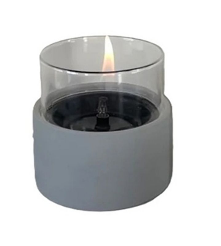 Biokominek Tenderflame świeca BREEZE 10 Szara 1 szt.