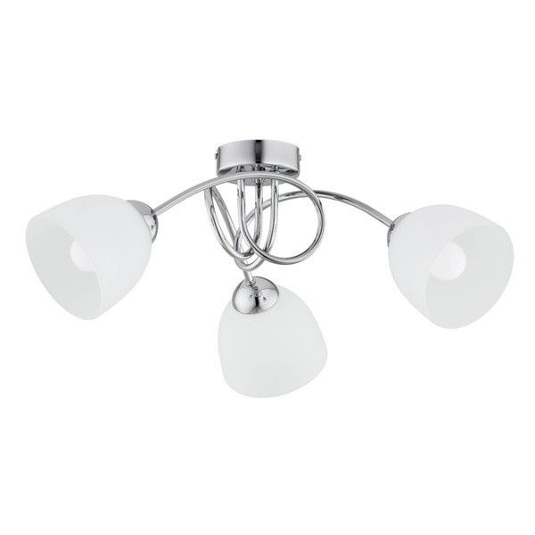 Lampa sufitowa Alfa Seyla chromowana wym: 27 x 52 x 52 cm 3xE27 x 15W 1 szt.