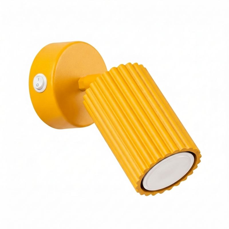 Kinkiet KARBON żółty z włącznikiem Sollux Lighting 1 szt.